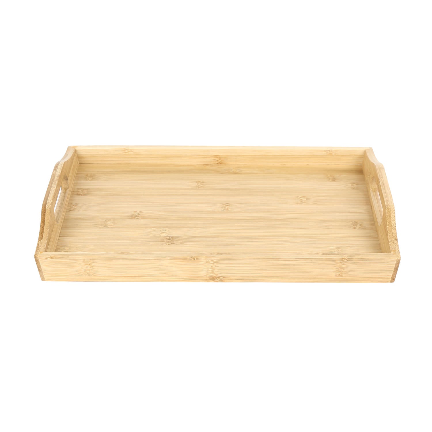 Rectangular Bamboo Tray (40.8 x 28.2 cm, Light Brown)