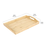 Rectangular Bamboo Tray (40.8 x 28.2 cm, Light Brown)