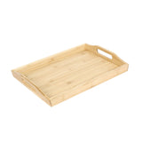 Rectangular Bamboo Tray (40.8 x 28.2 cm, Light Brown)