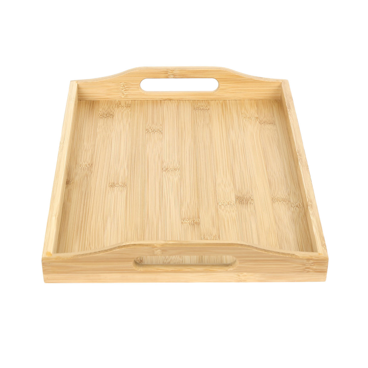 Rectangular Bamboo Tray (40.8 x 28.2 cm, Light Brown)