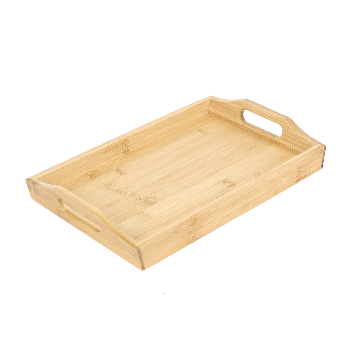 Rectangular Bamboo Tray (32.7 x 21.5 cm, Light Brown)