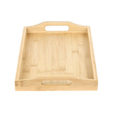 Rectangular Bamboo Tray (32.7 x 21.5 cm, Light Brown)