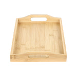 Rectangular Bamboo Tray (32.7 x 21.5 cm, Light Brown)