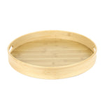 Round Bamboo Tray (35 x 5 cm, Light Brown)