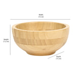 Round 520 ml Salad Bowl (Light Brown)