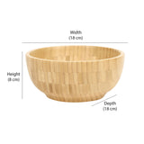 Round 930 ml Salad Bowl (Light Brown)