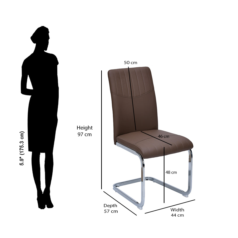 Frostine Dining Chair (Brown)