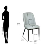 Blenda Dining Chair (Grey & Beige)