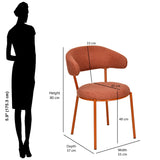 Clarice Dining Chair (Rust)