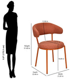 Clarice Dining Chair (Rust)