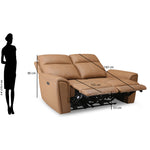 Venosa 2 Seater Electric Recliner Sofa (Tan)