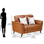 Aiden 2 Seater Sofa (Tan)