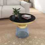 Apollo Glass Center Table (Warm Grey)