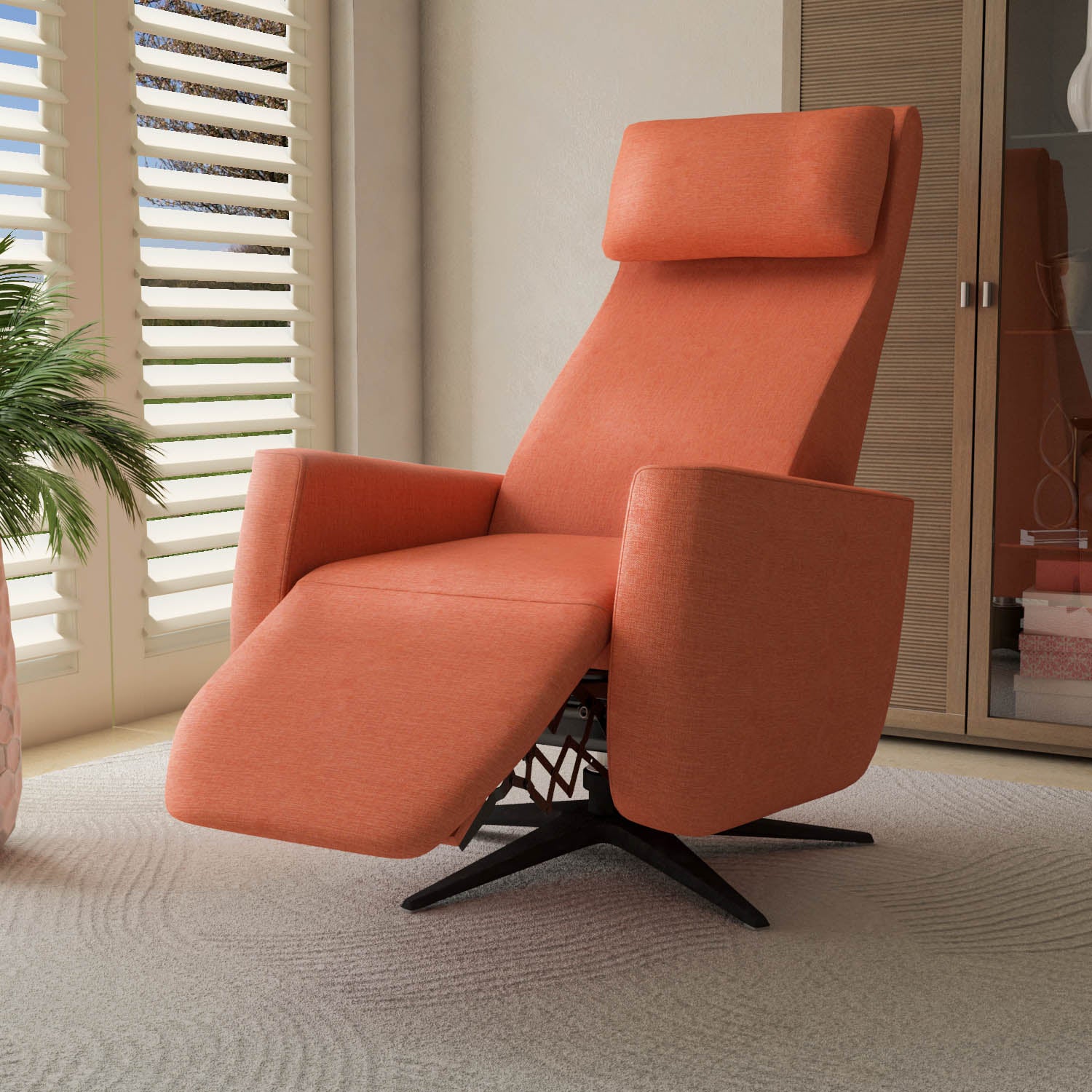 Archie 1 Seater Electric Recliner (Rust)