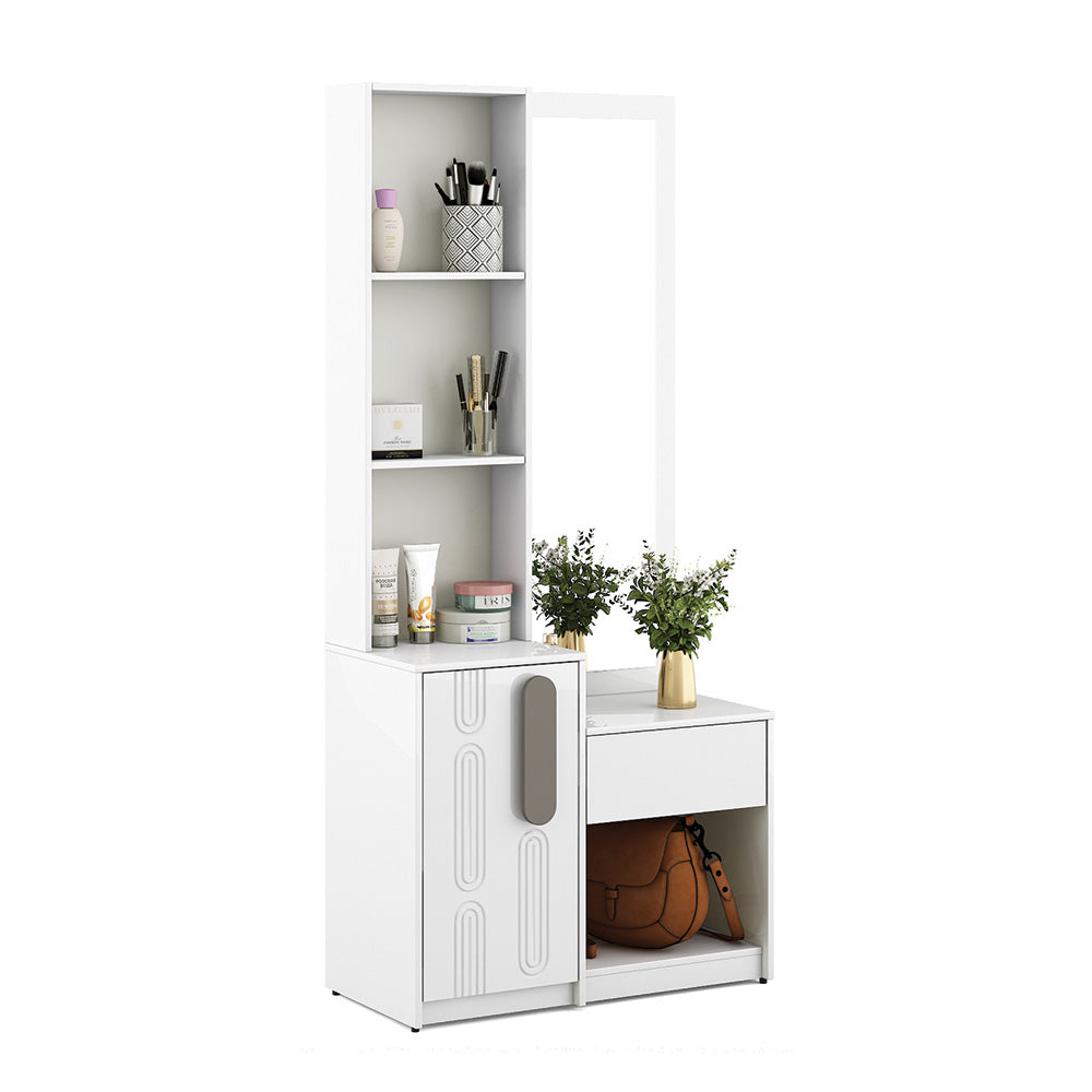 Agnes Dresser with Mirror (White)