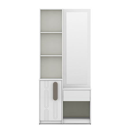 Agnes Dresser with Mirror (White)