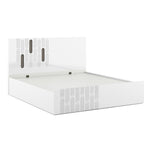 Agnes King Bed with Hydraulic Storage (White)