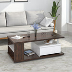 Altura Engineered Wood Coffee Table (Wenge / White)