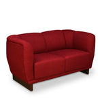 Arias by Lara Dutta Amora 2 Seater Sofa (Wine Red)