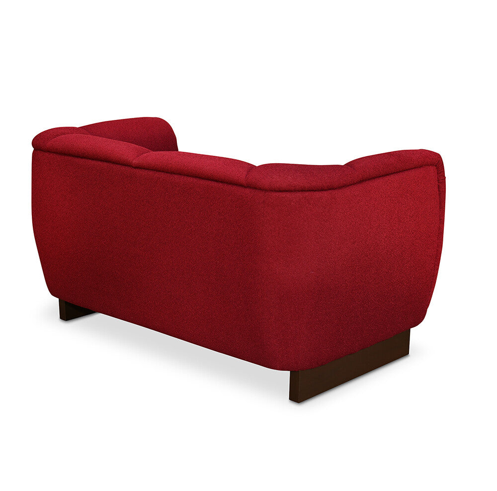 Arias by Lara Dutta Amora 2 Seater Sofa (Wine Red)