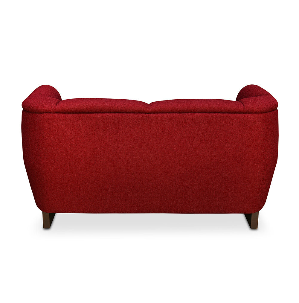 Arias by Lara Dutta Amora 2 Seater Sofa (Wine Red)