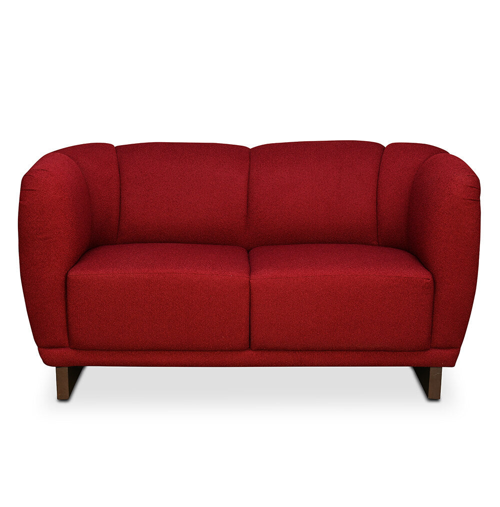 Arias by Lara Dutta Amora 2 Seater Sofa (Wine Red)