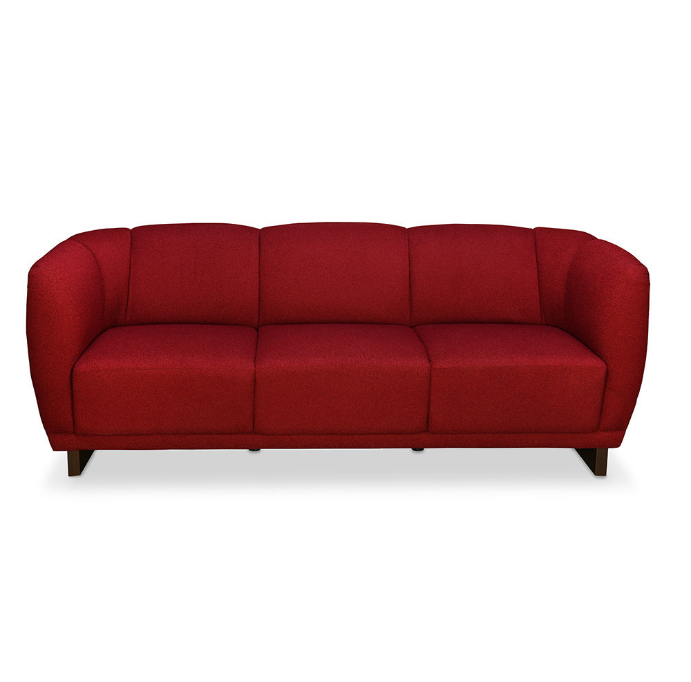 Arias by Lara Dutta Amora 3 Seater Sofa (Wine Red)