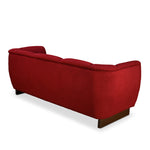 Arias by Lara Dutta Amora 3 Seater Sofa (Wine Red)