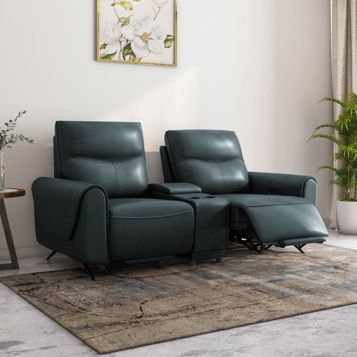 Beatrix 2 Seater Dual Motor Electric Recliner (Green)