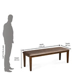 Blaine 6 Seater Dining Bench (Walnut)