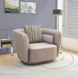 Bethany 1 Seater Fabric Sofa (Sand Brown)