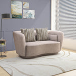 Bethany 2 Seater Fabric Sofa (Sand Brown)