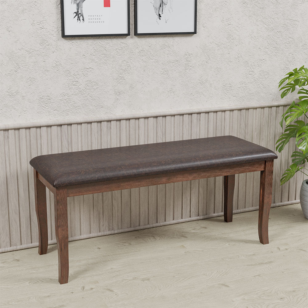 Camilla Dining Bench (Dark Walnut)