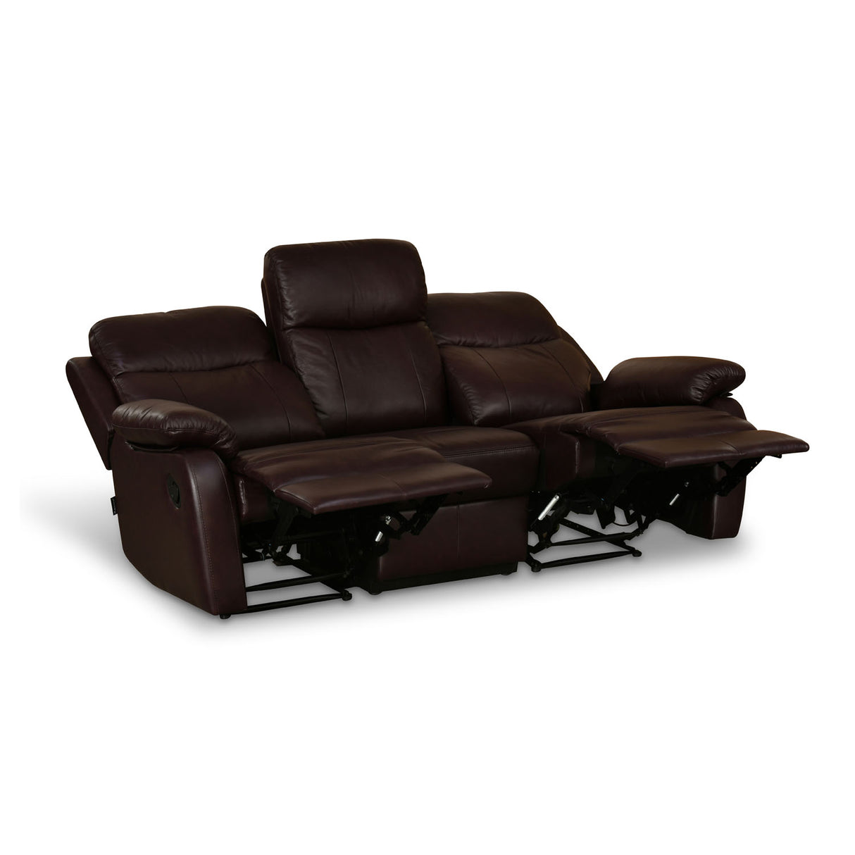 Nilkamal Carolina 3 Seater Sofa with 2 Recliners (Brown)