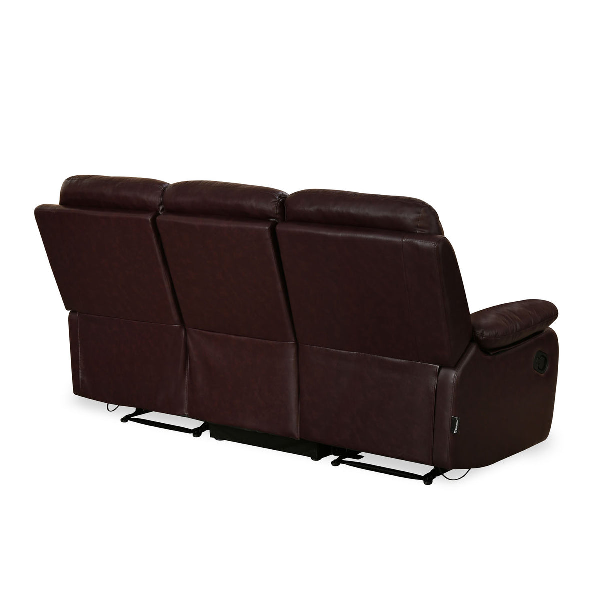 Nilkamal Carolina 3 Seater Sofa with 2 Recliners (Brown)