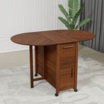 Carven 4 Seater Drop Leaf Dining Table (Walnut)