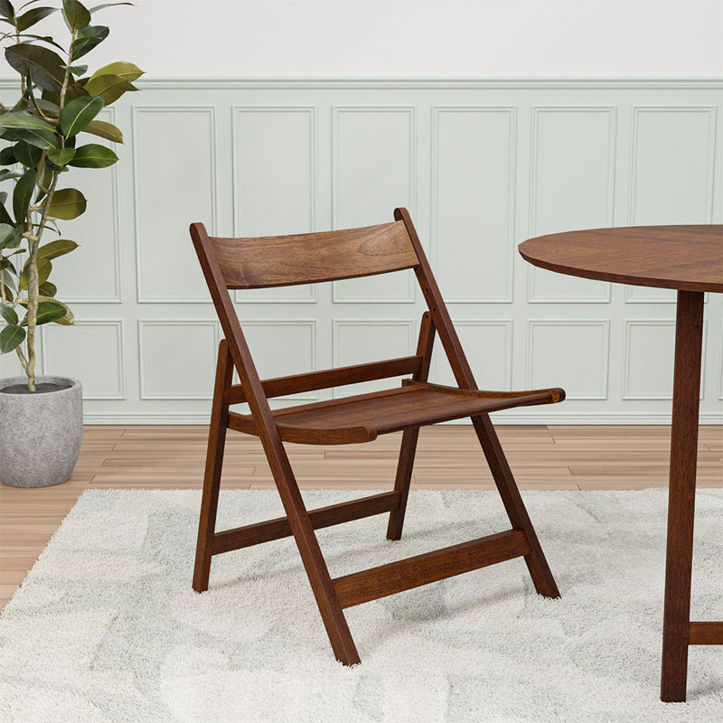 Carven Dining Folding Chair (Walnut)