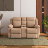 Clapton 2 Seater Double Motor Electric Recliner With Smart Center Console (Beige)