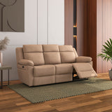 Clapton 3 Seater Double Motor Electric Recliner(Beige)