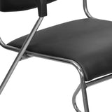 Contract 01 with Arm Visitor Chair (Black)