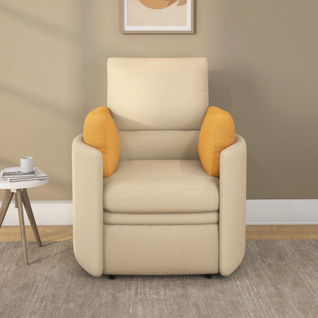 Arias by Lara Dutta Cherish 1 Seater Electric Rocker Recliner with Cushions (Sand Beige)