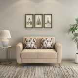 Cooper 2 Seater Fabric Sofa (Beige)