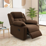 Derik 1 Seater Manual Recliner (Brown)