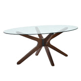 Crossway 6 Seater Dining Table (Walnut)