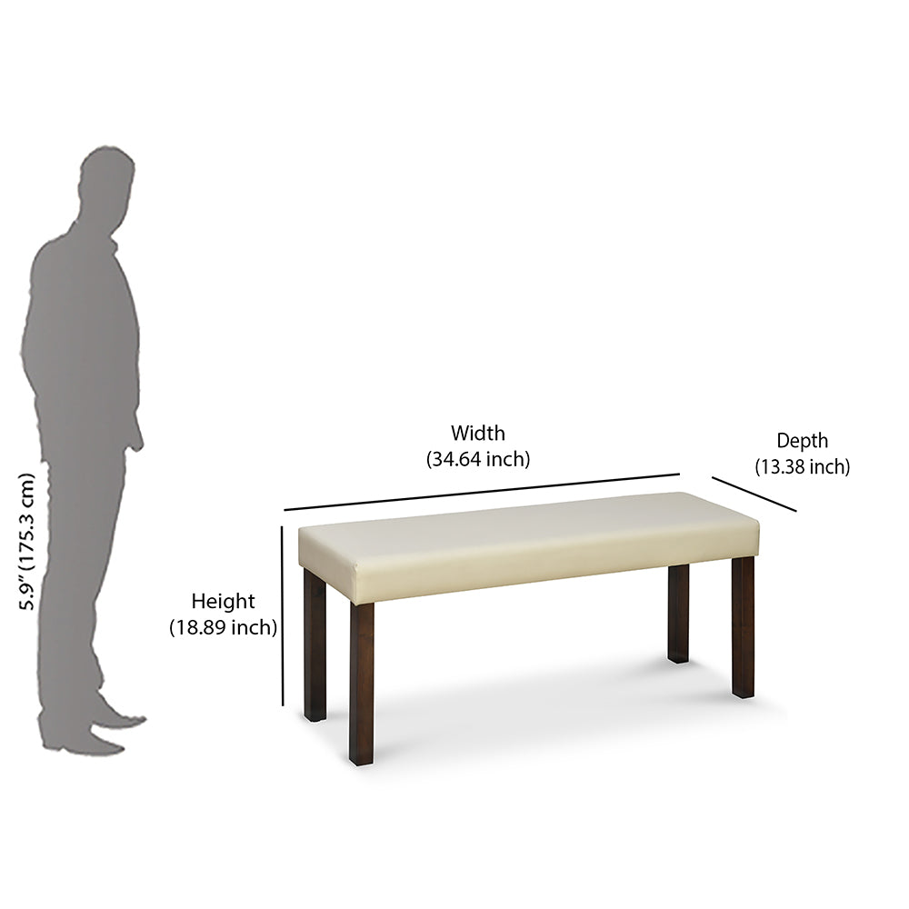 Roxbury 4 Seater Dining Bench (Oak)