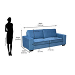 Shirley 3 Seater Sofa (Blue)