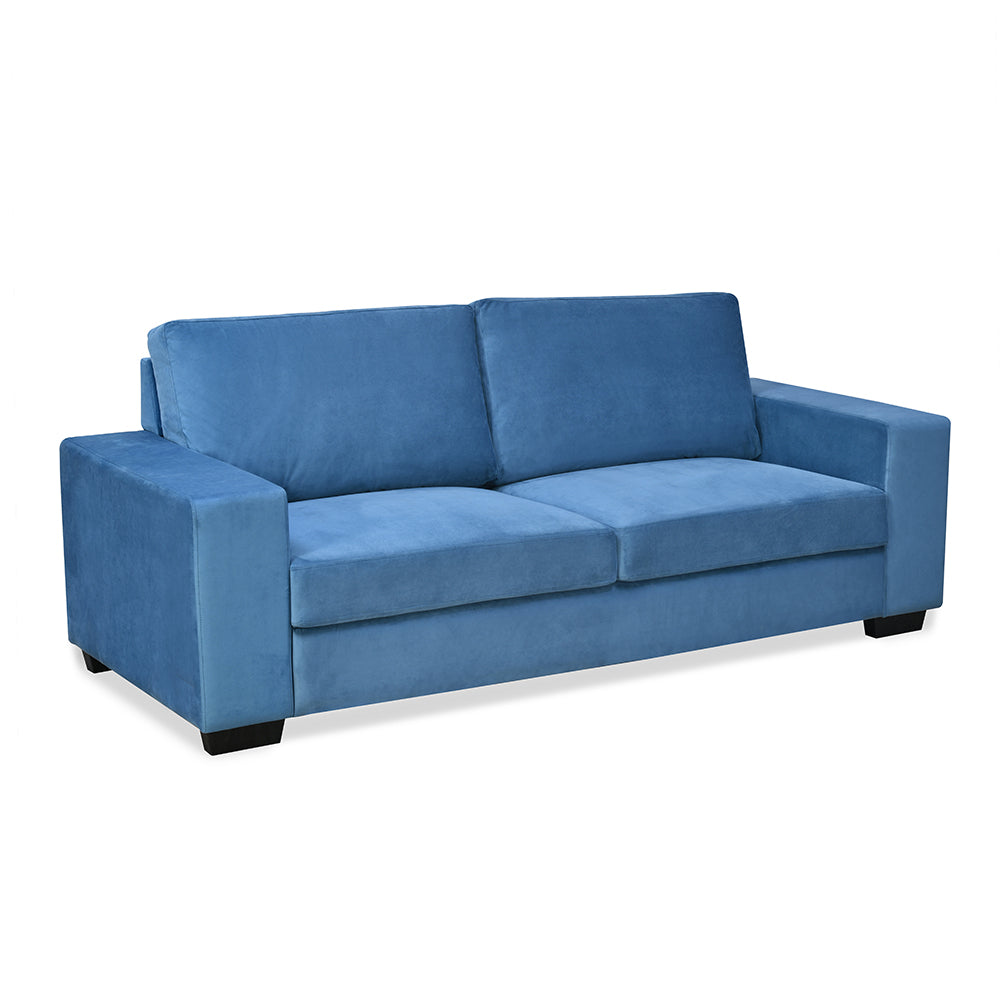 Nilkamal Shirley 3 Seater Sofa (Blue)