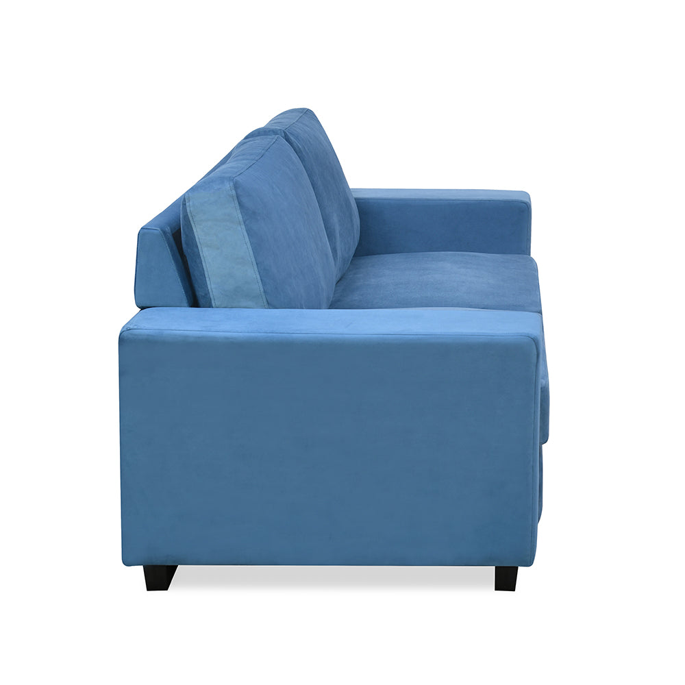 Nilkamal Shirley 3 Seater Sofa (Blue)