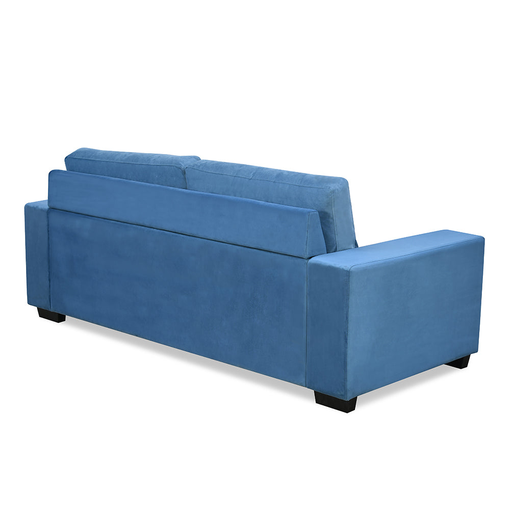 Nilkamal Shirley 3 Seater Sofa (Blue)