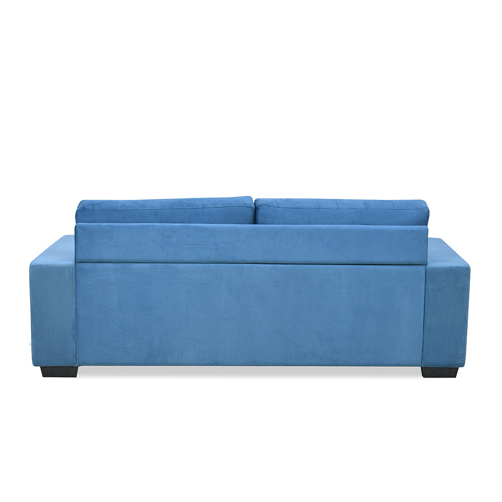 Nilkamal Shirley 3 Seater Sofa (Blue)